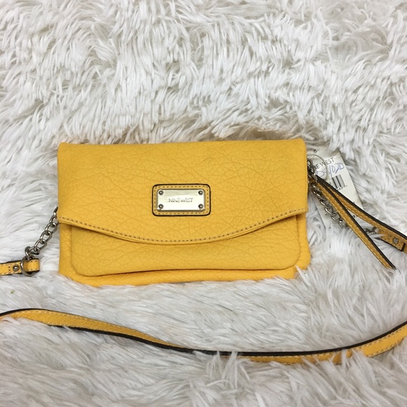 Nine West Handbags - NWT Nine West Mustard Crossbody/wristlet